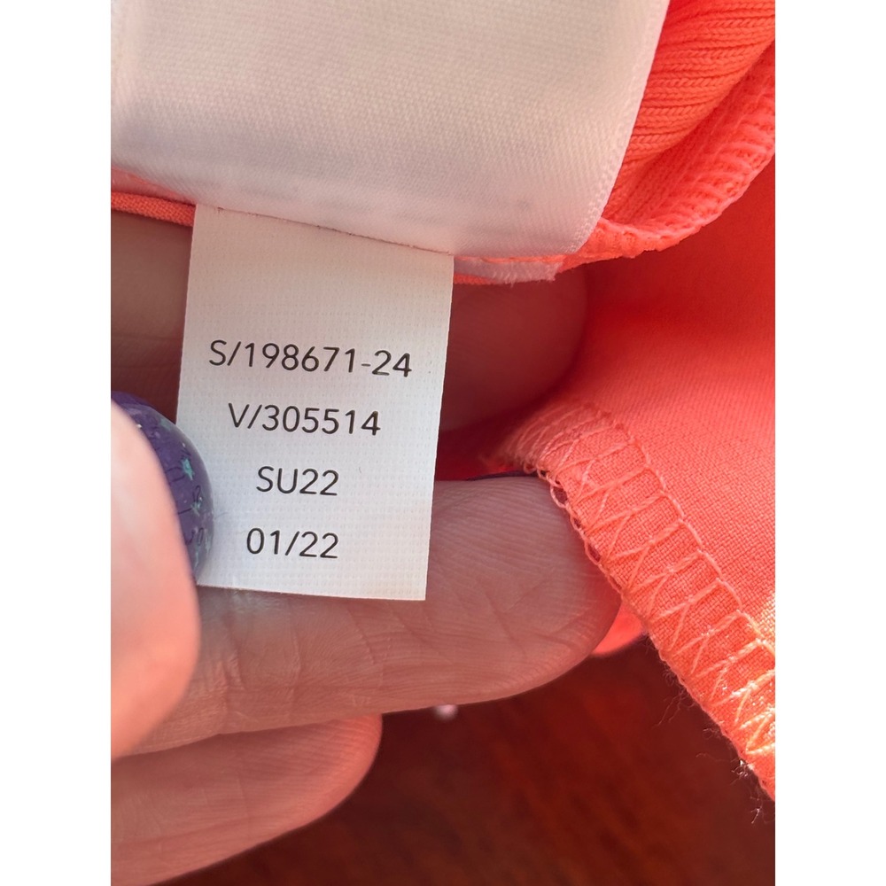 Athleta Brooklyn Ankle Pants Sunset Glow Coral Travel Trousers Size 8 NWOT - Picture 12 of 13